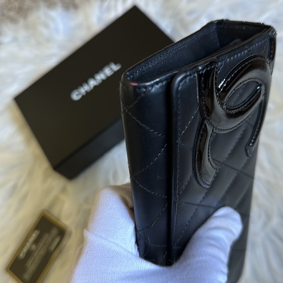 Chanel Long Clutch/ Leather Wallet! Black Quilted CC Full Inclusion EUC! - Picture 7 of 17